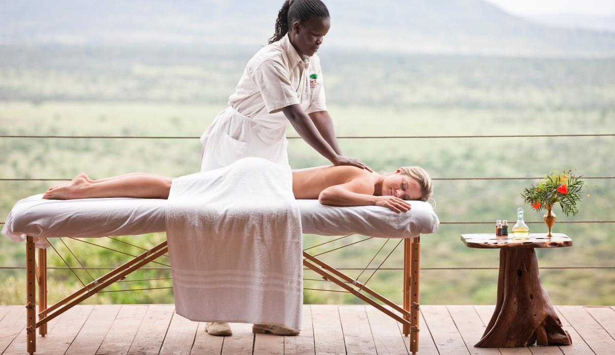 Massage At The Bush Villa Balcony